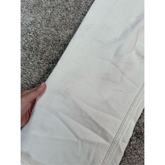 Ética Altin Loose Fit Jeans Natural Denim Mid Rise Relaxed Leg Frayed Hem 27 - Picture 15 of 16